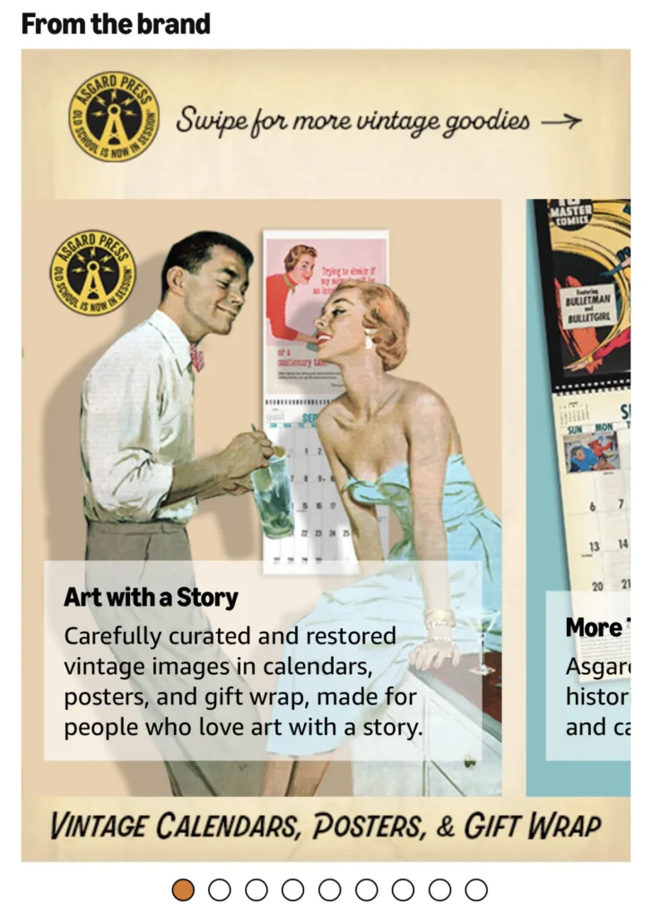 Module for Amazon Brand Story for Asgard Press