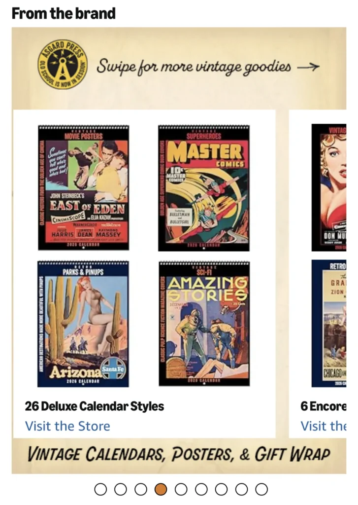 Module for Amazon Brand Story for Asgard Press