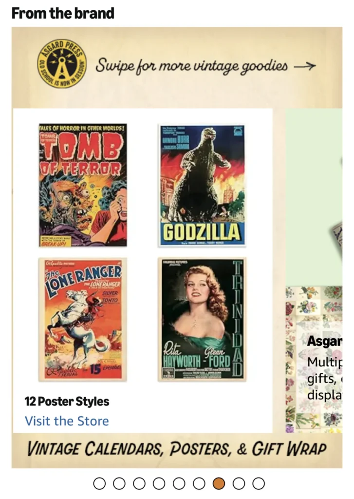Module for Amazon Brand Story for Asgard Press